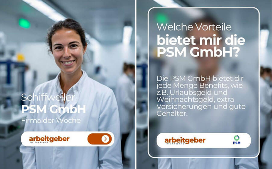 Arbeitgeber Saarland PSM positiv bewertet